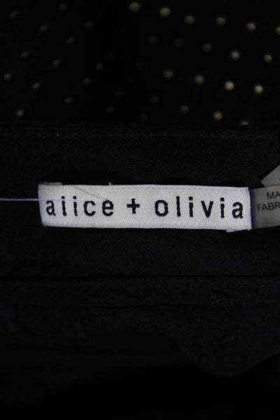 Alice + Olivia Womens Back Zip Studded Suede Short Shorts Black Size 0