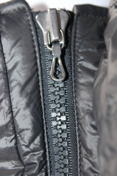 Rag & Bone Womens Down Filled Oversize Hooded Puffer Coat Dark Gray Size Large