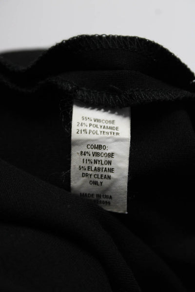 Cushnie Et Ochs Womens Animal Print Sheer Layered Zipped Maxi Skirt Black Size 4