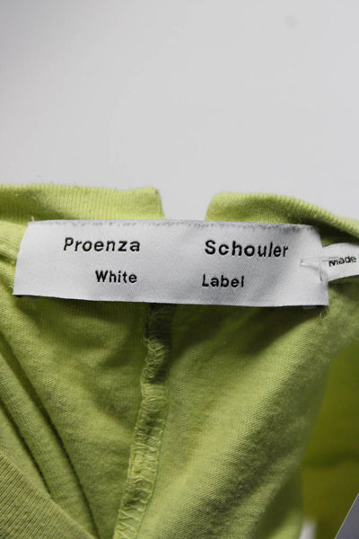 Proenza Schouler Womens Cotton Tie Dye Short Sleeve T-Shirt Green Size M