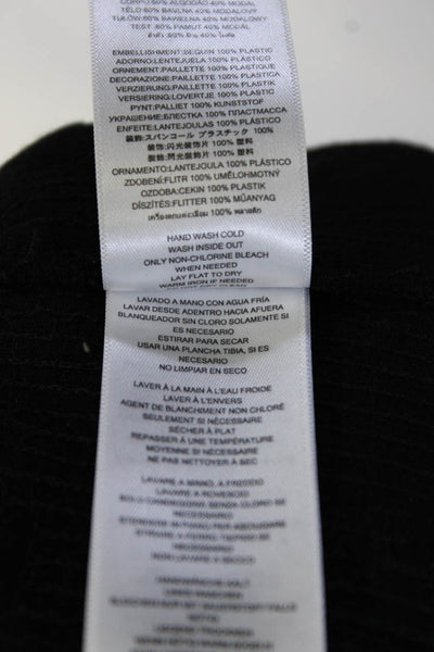Michael Michael Kors Womens 3/4 Sleeve Sequin Snake Print Dress Gray White XS