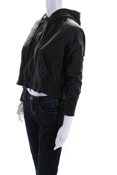 Prym Womens Colorblock Snapped Buttoned Mock Neck Jacket Black Size M