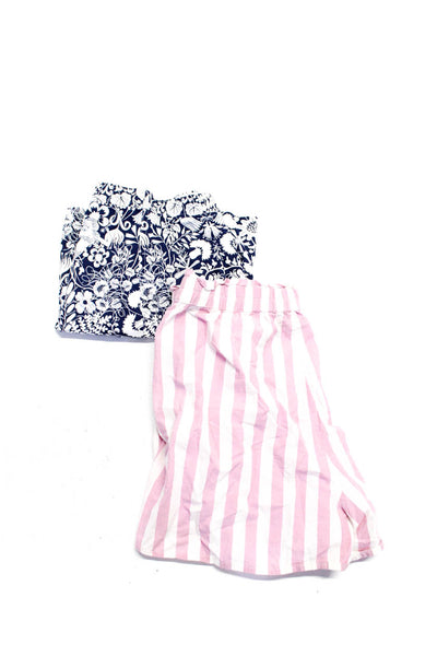 Madewell Women's Elastic Waist Pockets Pull-On Short Pink Stripe Size S Lot 2