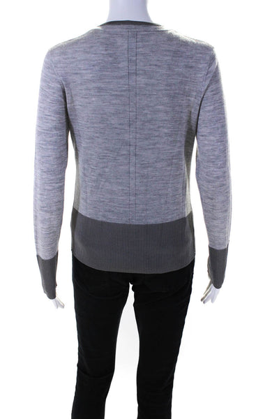 Rag & Bone Women's V-Neck Long Sleeves Pullover Knit Sweater Gray Size S