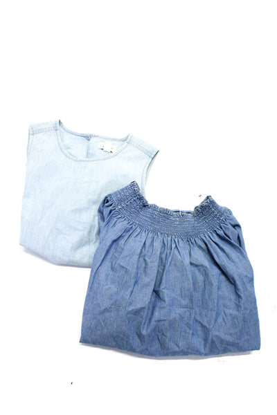 One X One Teaspoon Women's Off The Shoulder Chambray Blouse Size XS Lot 2