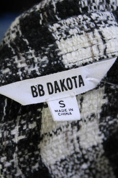 BB Dakota Women's Collared Long Sleeves Button Up Shacket Plaid Shirt Size S