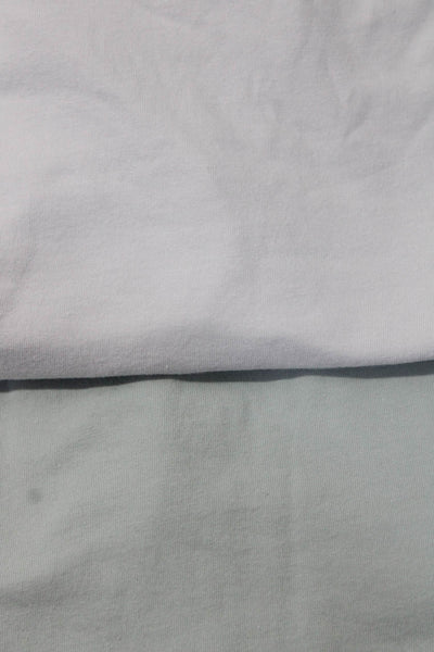 Hari Mari Womens All American Short Sleeve Tee Shirt Green Ivory Medium Lot 2