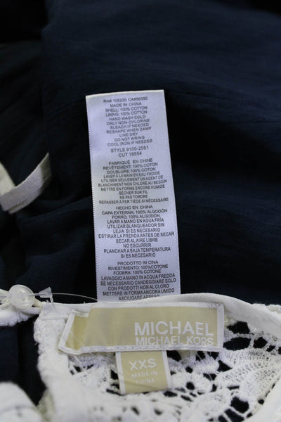 Michael Michael Kors Current/Elliott Womens White Blouse Top Size XXS 0 lot 2