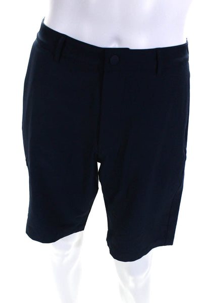 X Cuts Mens Venture COZ Flat Front 9" Golf Shorts Pacific Blue Size 34