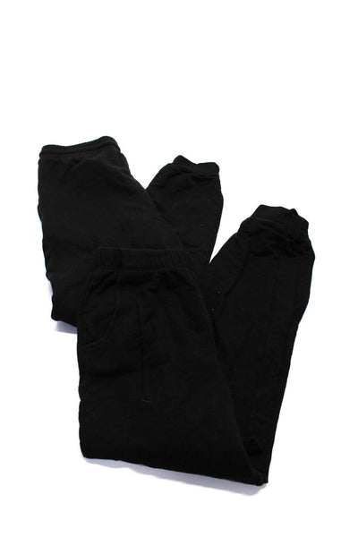Monrow Lanston Womens Black High Rise Cuff Ankle Sweatpants Size XS LOT 2