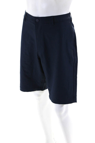 X Cuts Mens Venture COZ Flat Front 9" Golf Shorts Pacific Blue Size 28