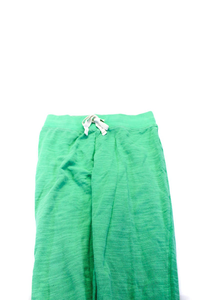 J Crew Monrow Womens Cotton Long Sleeve Top Jogger Pants Green Size XS S Lot 3