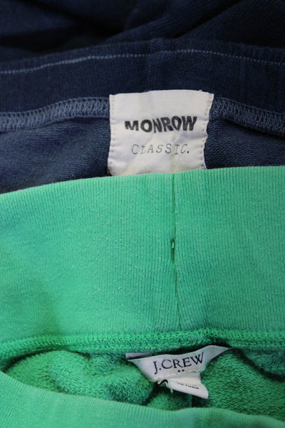 J Crew Monrow Womens Cotton Long Sleeve Top Jogger Pants Green Size XS S Lot 3