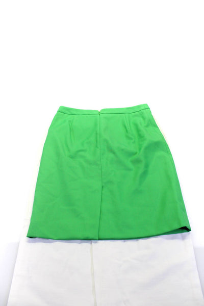 J Crew Womens Zip Buttoned Straight Leg Pants Pencil Skirt Beige Size 2 4 Lot 2