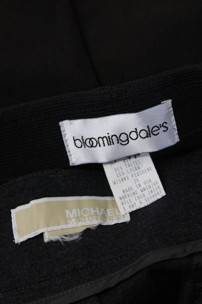 Bloomingdales Michael Michael Kors Womens Dress Pants Brown Black Size 2X Lot 2
