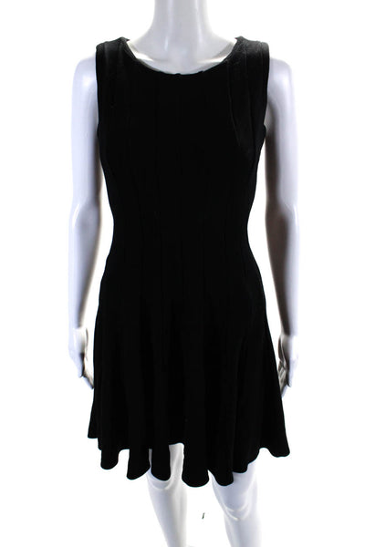 Calvin Klein Womens Back Zip Sleeveless Mini Fit & Flare Dress Black Size S