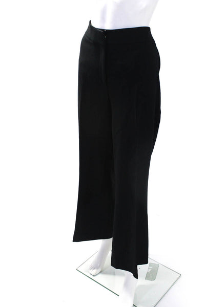 Veronica Beard Womens Mid-Rise Pleated Front Straight Leg Trousers Black Size 20