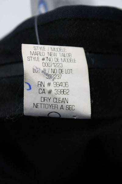 Theory Mens Creased Marlo New Tailor Dress Pants Black Wool Size 32