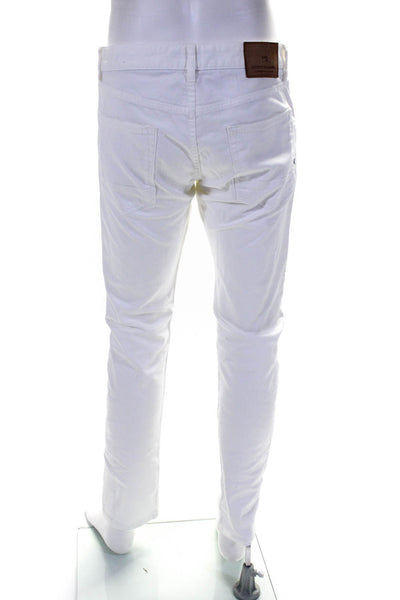 Scotch And Soda Mens Button Up Ralston Jeans White Cotton Size 32X32