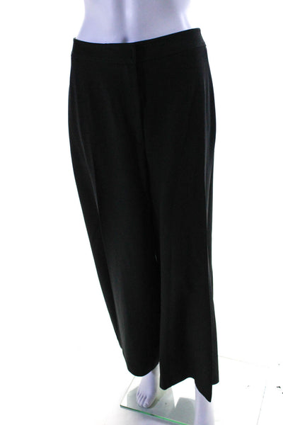 Toccin Womens Black High Rise Pleated Straight Leg Dress Pants Size 40