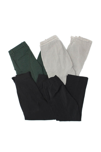 Zara James Perse Womens Pleated Cropped Pants Black Green Gray Size XS 1 Lot 4