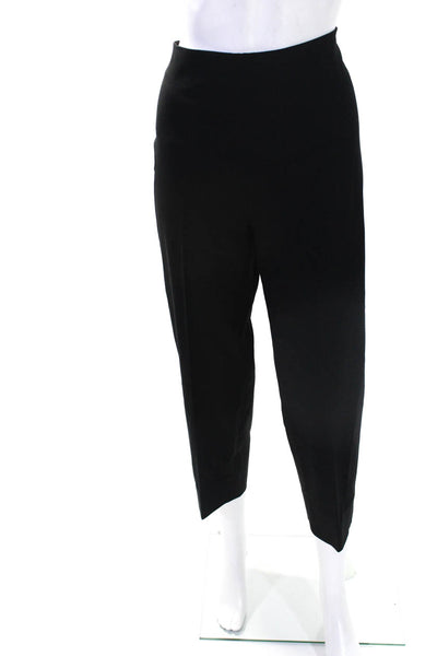 Leggiadro Women's Zip Closure Straight Leg Dress Pant Black Size 18