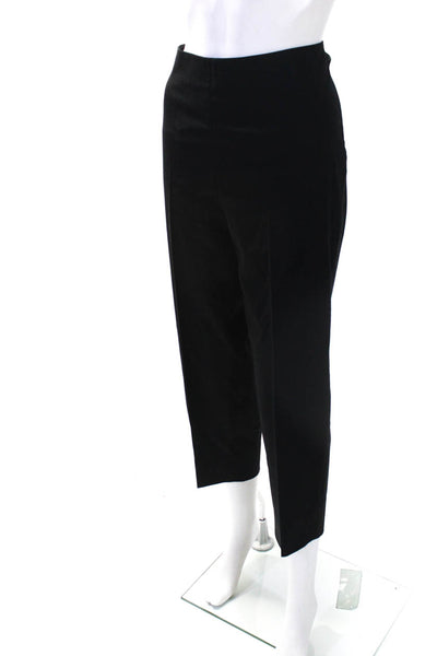 Leggiadro Women's Zip Closure Straight Leg Dress Pant Black Size 18