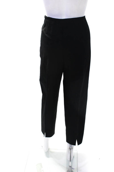 Leggiadro Women's Zip Closure Straight Leg Dress Pant Black Size 18