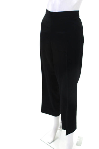 Akris Punto Women's Zip Closure Straight Leg Dress Pants Black Size 14