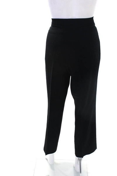 Akris Punto Women's Zip Closure Straight Leg Dress Pants Black Size 14