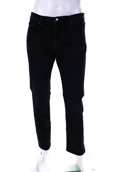 Frame Denim Mens Mid Rise Slim Leg Jeans Placid Blue Cotton Size 32