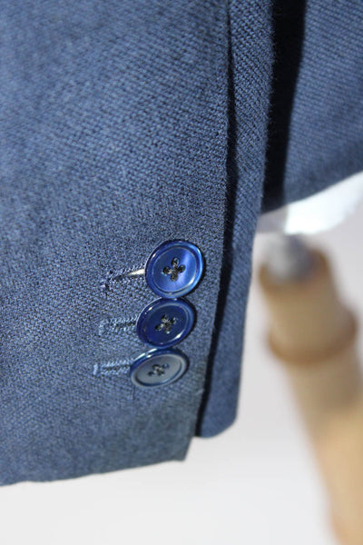 Gant Mens Two Button Blazer Jacket Navy Blue Cotton Size EUR 50