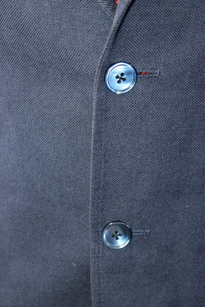 Gant Mens Two Button Blazer Jacket Navy Blue Cotton Size EUR 50