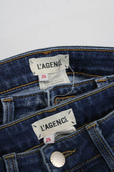 L'Agence Midrise Five Pockets Medium Wash Skinny Denim Pant Size 26 Lot 2