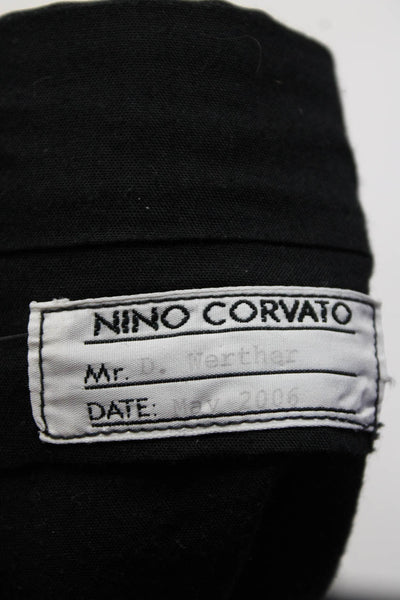 Nino Corvato Mens Wool Pleated Straight Leg Slacks Gray Size 39"