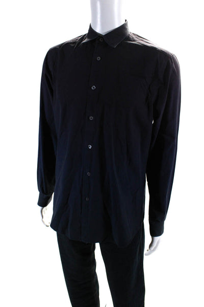 Paul Smith Men's Collared Long Sleeves Button Down Ombre Shirt Size 15.5