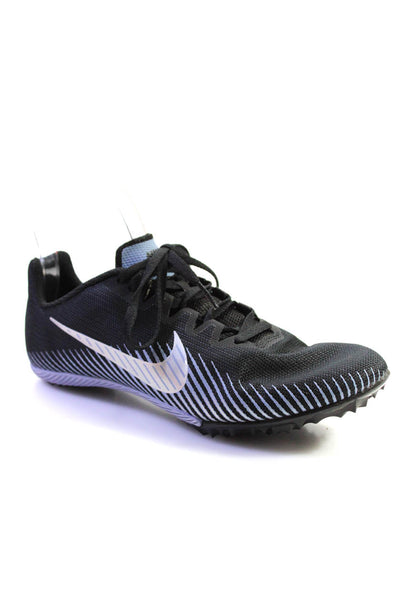 Nike Womens Zoom Rival M 9 Sculpted Sole Lace-Up Running Cleats Black Size 8.5