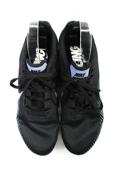 Nike Womens Zoom Rival M 9 Sculpted Sole Lace-Up Running Cleats Black Size 8.5