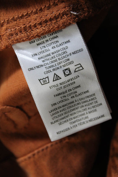 Joie Womens Macine Park High Waist Button Fly Skinny Jeans Tan Size 24