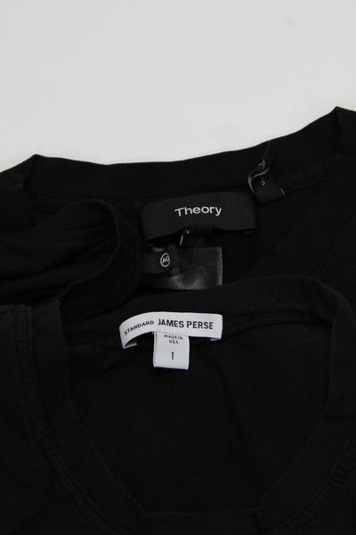 Theory Standard James Perse Womens Pullover Tops Black Size 1 S L Lot 3