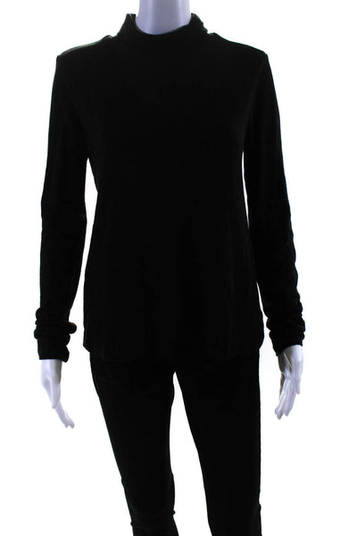 Alo Womens Long Sleeves Pullover Turtleneck Sweater Black Size Medium