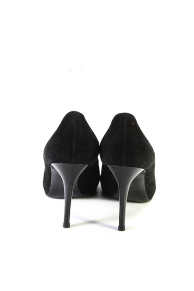 Alexander McQueen Womens Black Suede Leather Platform Heels Pumps Shoes Size 6