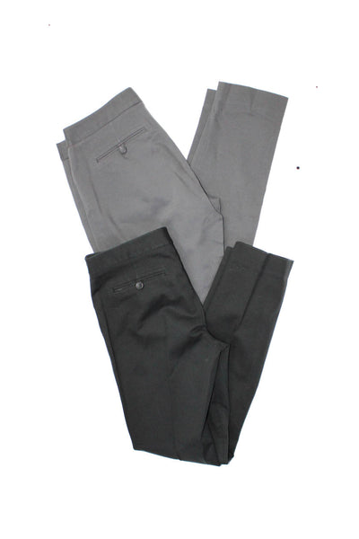 Club Monaco Womens Zippered Pocket Skinny Dress Pants Gray Black Size 8 Lot 2