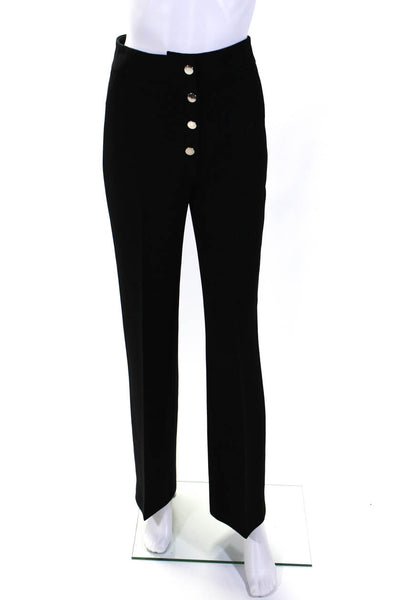 Vanessa Bruno Women's Button Closure Straight Leg Dress Pant Black Size 34