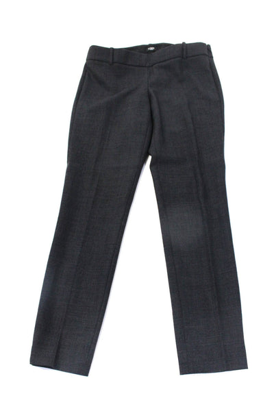 J Crew Womens Wool Side Zipped Slip-On Tapered Dress Pants Gray Size 2 6 Lot 2