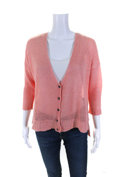 Eileen Fisher Women's Long Sleeves Button Up Cardigan Sweater Carol Size XS