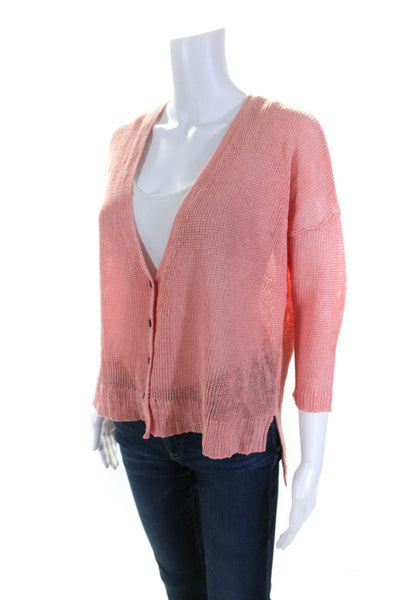 Eileen Fisher Women's Long Sleeves Button Up Cardigan Sweater Carol Size XS