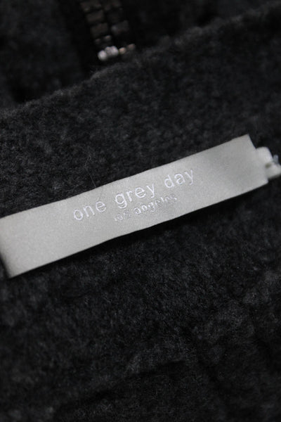 One Grey Day Womens Wool Long Sleeve Beaded Cardigan Sweater Gray Size XS
