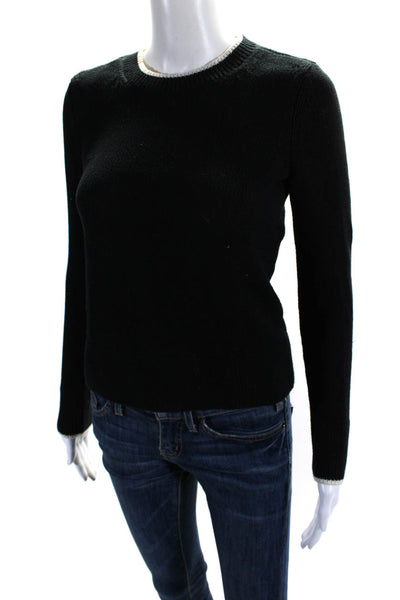 Rag & Bone Jean Womens Long Sleeves Sweater Black Size Extra Extra Small