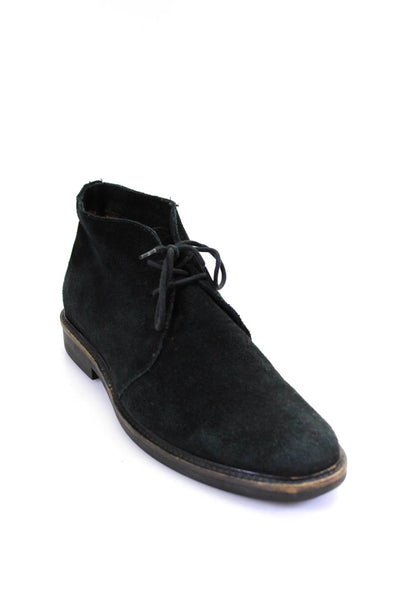 Gant Mens Suede Round Toe Lace Up Pull On Chukka Boots Black Size 43 13